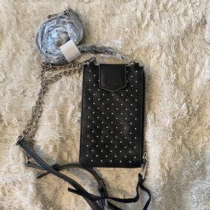 NWOT Aimee Kestenberg Black Studded Phone Case Wallet